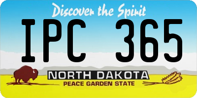 ND license plate IPC365