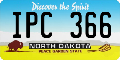 ND license plate IPC366