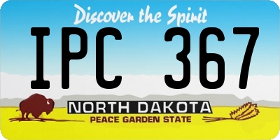 ND license plate IPC367