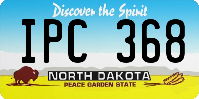 ND license plate IPC368