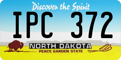 ND license plate IPC372