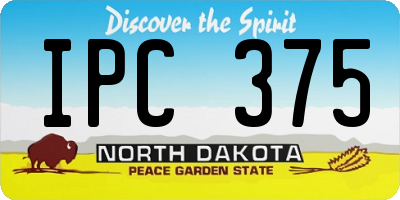 ND license plate IPC375
