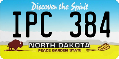 ND license plate IPC384