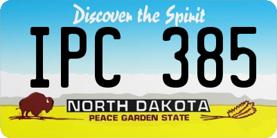 ND license plate IPC385