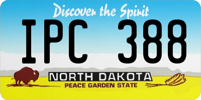 ND license plate IPC388
