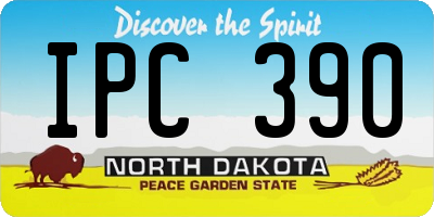 ND license plate IPC390