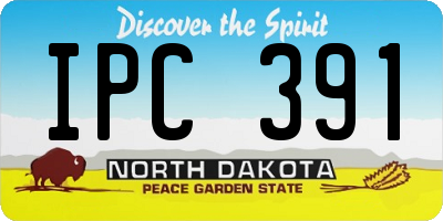 ND license plate IPC391