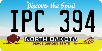 ND license plate IPC394