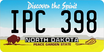 ND license plate IPC398