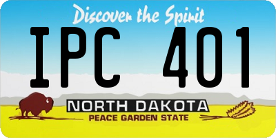 ND license plate IPC401