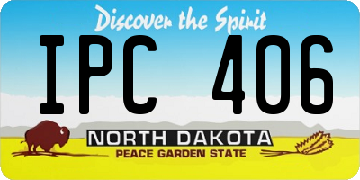 ND license plate IPC406