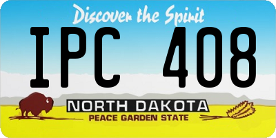 ND license plate IPC408