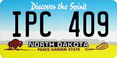 ND license plate IPC409