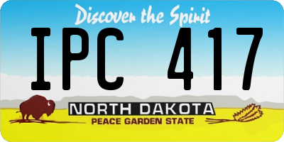 ND license plate IPC417