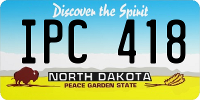 ND license plate IPC418