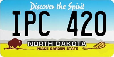 ND license plate IPC420