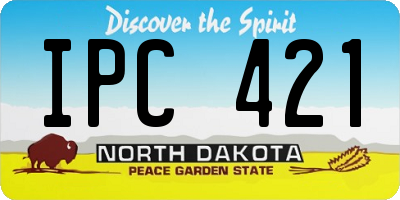 ND license plate IPC421
