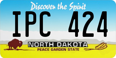 ND license plate IPC424