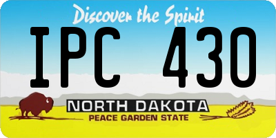 ND license plate IPC430