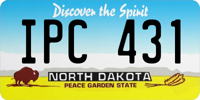 ND license plate IPC431