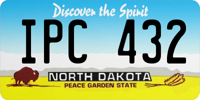 ND license plate IPC432