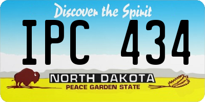 ND license plate IPC434