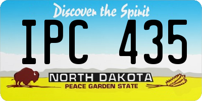 ND license plate IPC435