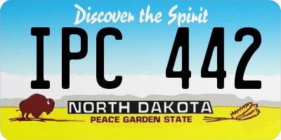 ND license plate IPC442