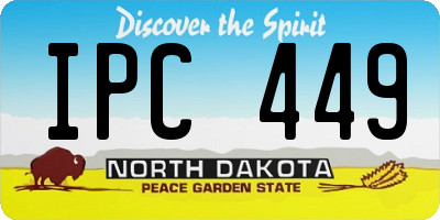 ND license plate IPC449