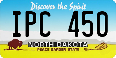 ND license plate IPC450