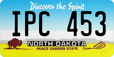 ND license plate IPC453