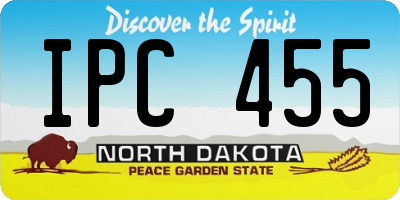 ND license plate IPC455