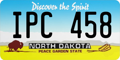 ND license plate IPC458
