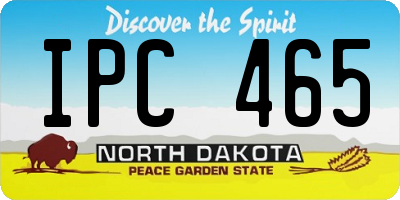 ND license plate IPC465