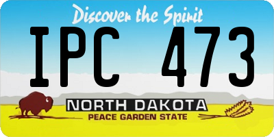 ND license plate IPC473