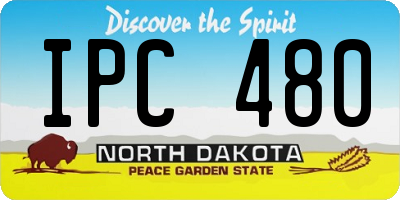 ND license plate IPC480