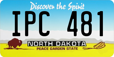 ND license plate IPC481