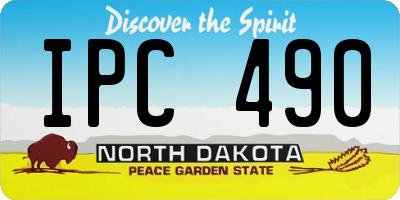 ND license plate IPC490