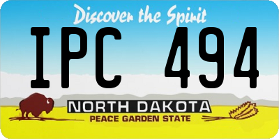ND license plate IPC494