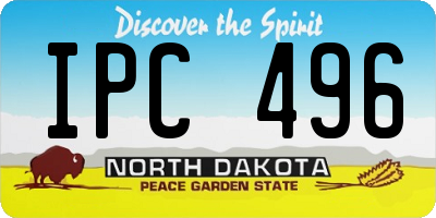 ND license plate IPC496