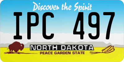 ND license plate IPC497