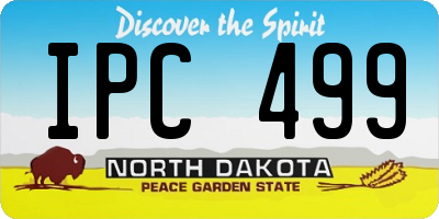 ND license plate IPC499