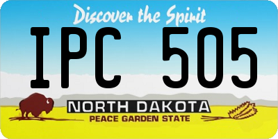 ND license plate IPC505