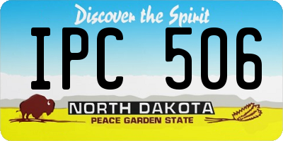 ND license plate IPC506