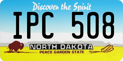 ND license plate IPC508