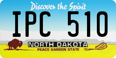 ND license plate IPC510