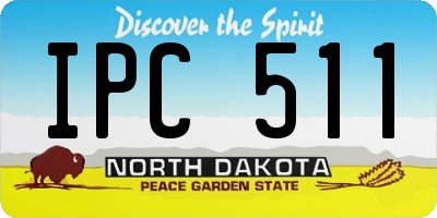 ND license plate IPC511