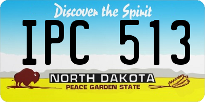 ND license plate IPC513