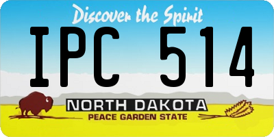 ND license plate IPC514