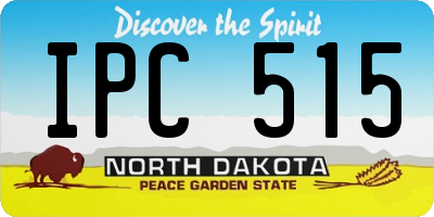 ND license plate IPC515